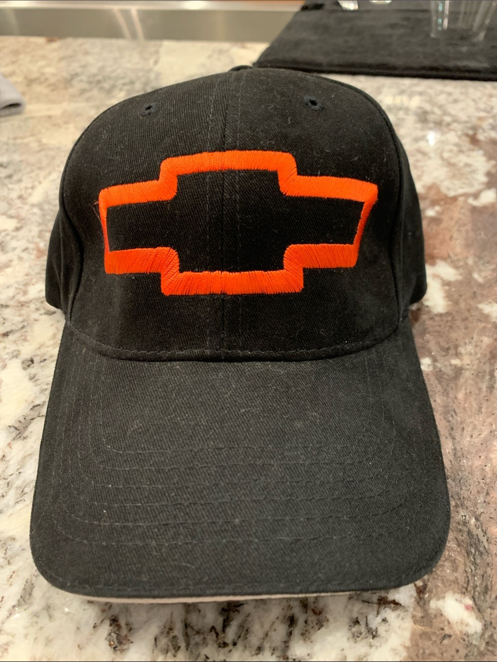 Chevy Chevrolet bowtie, winner’s Circle black and red hat cap nwot